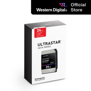 공식유통사 WD ULTRASTAR 24TB 울트라스타 DC HC580 패키지 1PACK 3년보증