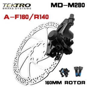 자전거 브레이크 TEKTRO MD-M280 산악 디스크 기계식 캘리퍼 IS PM F160 R160 MTB 라인 풀링 알루미늄 합금