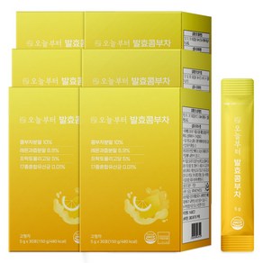 오늘부터 발효콤부차 레몬 다이어트차 홍차 콤부차 꼼부차, 150g, 6개