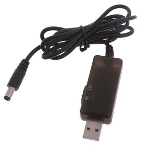 USB 스텝 업 컨버터 코드 전송 라인 변환 케이블 5V ~ 9V/12V 저전력 장치 WiFi 라우터 및 카메라, 한개옵션0, 1개