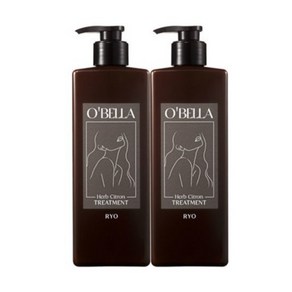 오벨라 탈모증상케어 트리트먼트 허브시트론 600ml X 2개