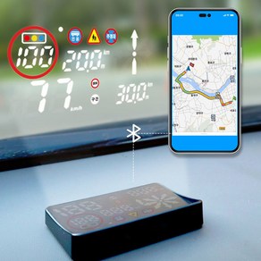 폰터스 AI 음성인식 보이스 허드 HUD 헤드업디스플레이 SK텔레콤 차량 안전 운전 장비, 1개