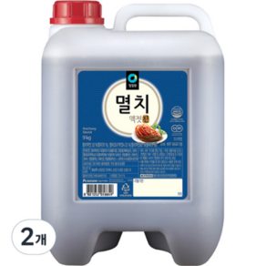 청정원 멸치액젓진, 9kg, 2개