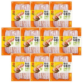 CJ 백설 햄스빌 두툼한 굿베이컨, 340g, 10개