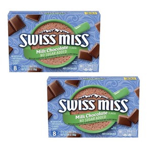 2개세트 스위스미스 무설탕 코코아 핫초코 디카페인 Swiss Miss Cocoa 165g, 2개