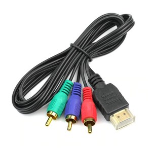 비디오 화면 영상 변환 HDMI to 3 RCA 케이블 어댑터