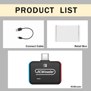 V5 RCM 로더 + Nintend Switch NS 콘솔용 RCM 지그 클립 도구(USB 케이블 내장 주입 프로그램 포함)