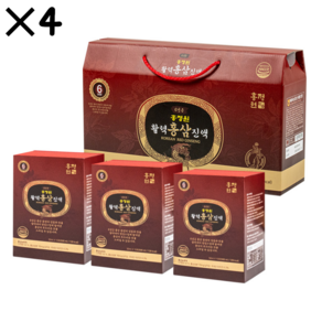 6년근 홍삼액 30포 4박스, 4세트, 1.5L