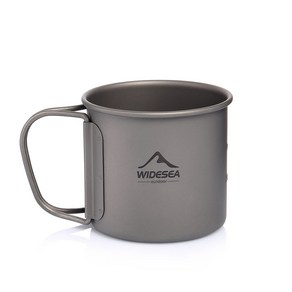 Widesea 캠핑 티타늄 컵 200 250 300 375 450 600 750ML, 600ML, 1개