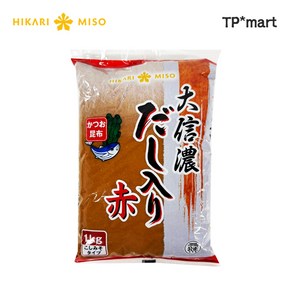 일본 히카리 오오시나노 다시이리 아카 미소 적된장, 1kg, 1개