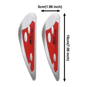 자동차 앞 유리 와이퍼 빗속의 물 긁기 스포일러 고속 보조 프레, 1개, 3.빨간