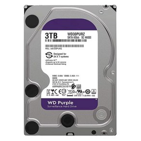 웨스턴디지털 WD PURPLE 3TB 3테라 퍼플 하드디스크 3.5인치 신형 WD30PURZ HDD