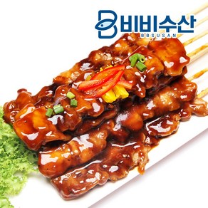 비비수산 간식의 지존 바베큐맛 닭꼬치 대 1pack, 1개, 80g