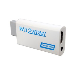 WII2HDMI 닌텐도 위 변환 젠더 Wii to HDMI 컨버터 게임기 위젠더 1080P 업스케일링 TV 연결