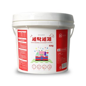 아이브케이 세탁세제 버킷형 (대용량), 4kg, 1개