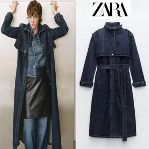 자라 여성 데님 트렌치 코트 ZWCOLLECTION ZARA