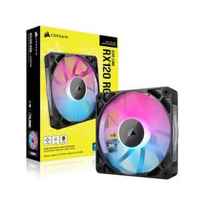 CORSAIR iCUE LINK RX120 RGB Expansion Fan (BLACK), 1개