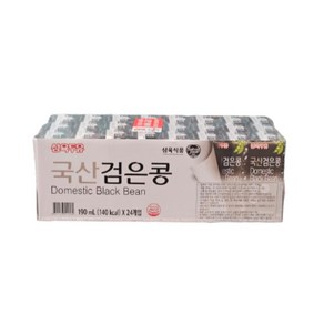 [삼육두유] 국산 검은콩 두유 190ml, 24개