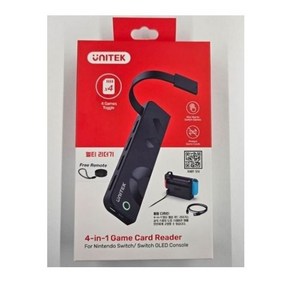 [UNITEK] 닌텐도 스위치 OLED HAD 멀티리더기 G1002D 리모컨버전 필수액세서리 4in1 SD카드, 1개, 상세페이지 참조