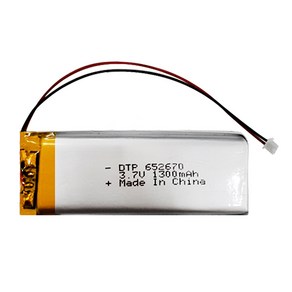 DTP 리튬폴리머 652670 3.7V 1300mAh, 1개, 1개입