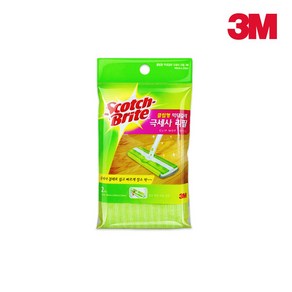 3M 스카치브라이트 클립형 막대걸레 극세사 리필 2개입, 1개