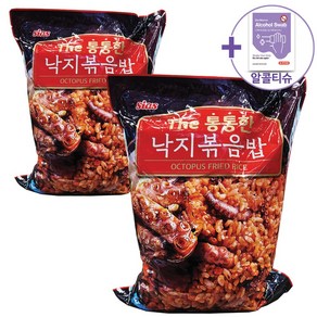 트레이더스 시아스 더통통한 낙지 볶음밥 300G X 7봉 X 2 [아이스박스] + 더메이런알콜티슈, 2.1kg, 2개
