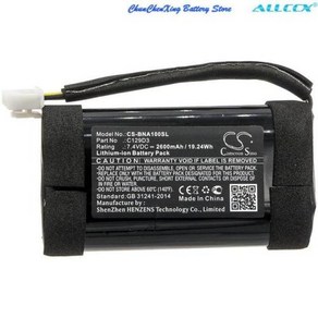 카메론 시노 배터리 뱅앤올룹슨 베오플레이 A1 용 C129D3 2600mAh 3400mAh A1 1d 1th 1 버전용, 1) 2600mAh, 02 2600mAh