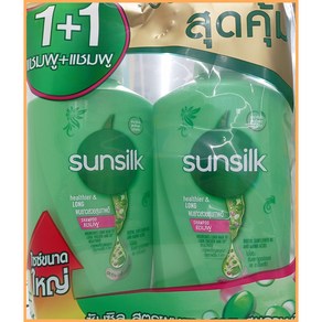 태국 썬실크(Sunsilk) 샴푸 초록색 healthier & LONG