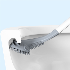 실리콘변기솔 욕실청소도구 청소브러쉬 욕실청소솔, 화이트, 1개