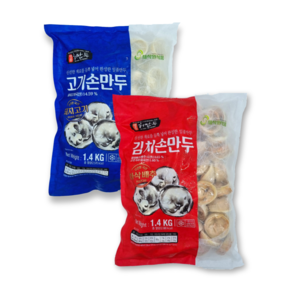 허만두 김치 손만두1.4kg+허만두 고기 손만두 1.4kg