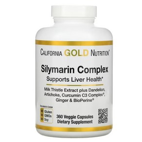 California Gold Nutrition Silymarin Complex 캘리포니아 골드 뉴트리션 실리마린 컴플랙스 360베지캡슐