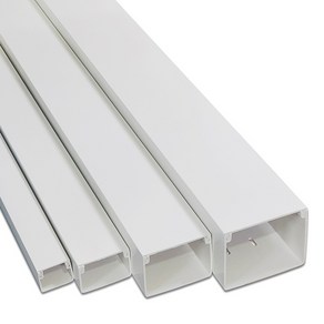 [이가몰드] PVC 랜덕트 80mm X 60mm [백색/1개], 1개