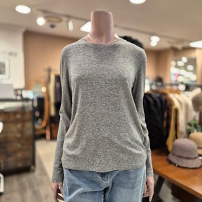 BCBG [올앤선드리] 베이직 스트레치 TS 티셔츠_ A5S1X410 16 [M/GRAY]