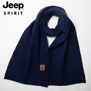 JEEP SPIRIT 남성 머플러 겨울 클래식 니트 롱 목도리