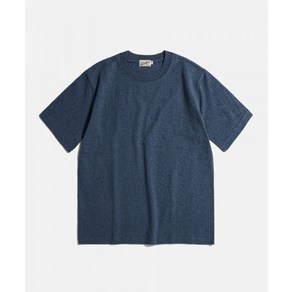 [국내매장판] 브론슨 반팔 9oz USA Cotton Tubula Tee Denim Blue 185842