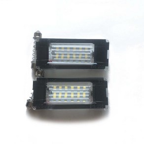 2pcs 2006-2014 2세대 미니쿠퍼 R56 R57 R58 R59용 자동차 LED 번호판등, 2개