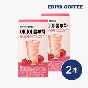 이디야커피 이디야 콤부차 애플베리 20T x 2개, 없음, 20개입, 6g