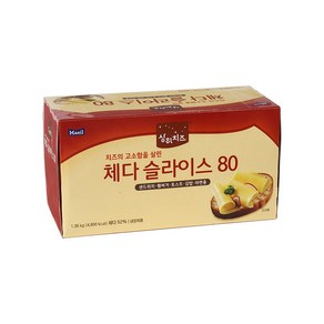 매일 체다 슬라이스 80 1.44kg(18g x 80매) 냉장 아이스박스무료포장 및, 1.44kg, 1개