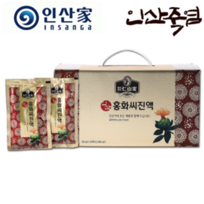 인산가 (주)인산가 정품 홍화씨 진액 프리미엄 80ml x 30포+홍삼애크런치(49g) 홍화씨 간편 섭취/ 인산죽염, 2박스, 2.4L