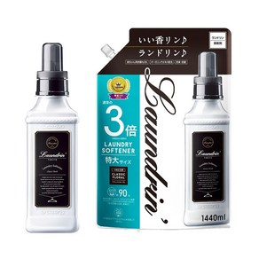 란도린 섬유유연제 클래식 플로랄 본품 600ml + 리필 1440ml, 1세트