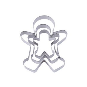 스테인레스 크리스마스 쿠키커터 진저맨 쿠키맨 3종세트, 1개