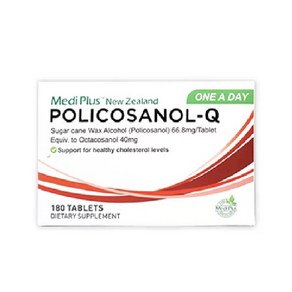 MediPlus Policosanol-Q 메디플러스 폴리코사놀-Q 66.8mg 180정, 1개