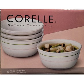 CORELLE 코렐 더블링 그린티 4인 탕국기 세트 4P (미국), 4개