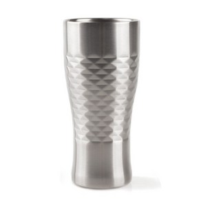 제우스 보온보냉 이중 스텐 냉장고컵450ml - 다이아몬드 콜드컵, 실버, 1개, 450ml