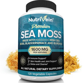 Nutrivein Sea Moss 바다이끼 1600mg 120베지캡슐