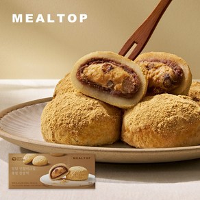 [밀탑] 인절미크림 통팥 찹쌀떡 360g (60g*6개입) 4팩, 4개