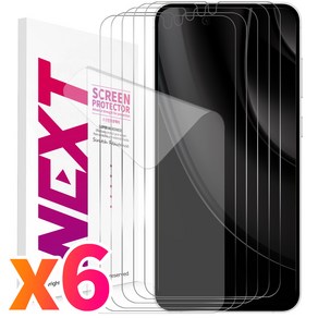 넥스트모바일 1+5 갤럭시 노트20 노트20울트라 하이브리드 PET TPU 깨지지 않는 국산 풀커버 액정 보호 필름, 6개