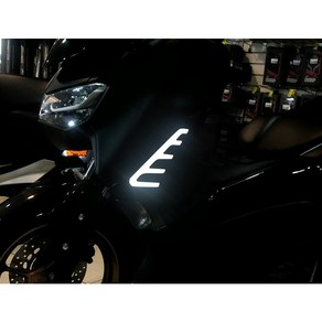 21-23 YAMAHA NMAX125 리어커버 LED 케이스 야마하, 프론트 LED 커버, White - 화이트, 1개