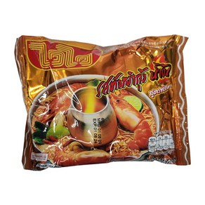 태국라면 WAIWAI 톰냠 쉬림프 크림수프 라면 60g / Tom Yum Shimp Ceam Soup noodle 와이와이라면, 1개