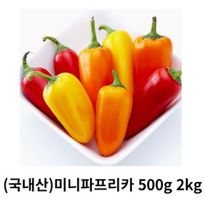 미니파프리카 500g 1kg 2kg 국내산 산지직송 꼬마파프리카 날씬한파프리카 씨없는 다이어트 아삭아삭 수분가득 영양소풍부 파프리카